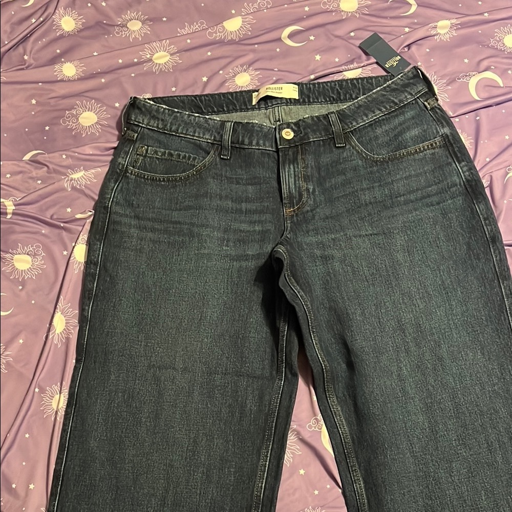 Hollister low rise wide leg jeans